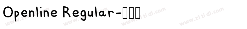 Openline Regular字体转换